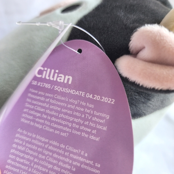 Cillian Squishmallows NWT 8" blue cow plush stuffed animal - Picture 4 of 4